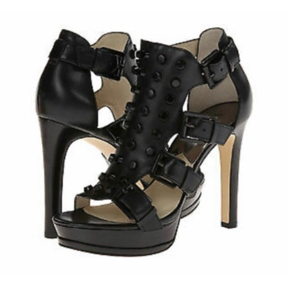 Michael Kors Bryn Black Platform Heels